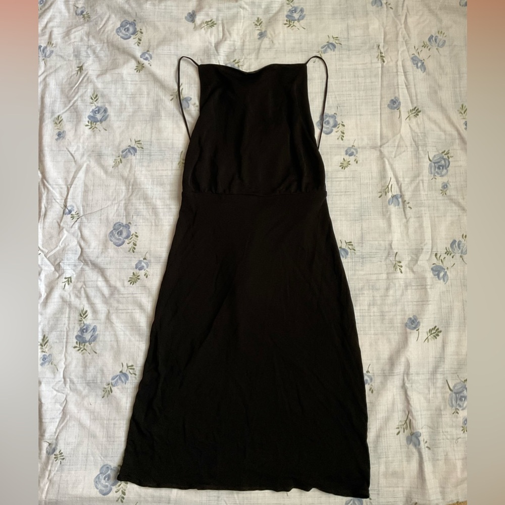 🌾Elegant Black Sleeveless Dress